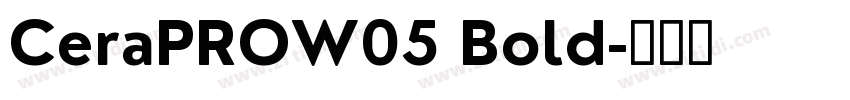 CeraPROW05 Bold字体转换